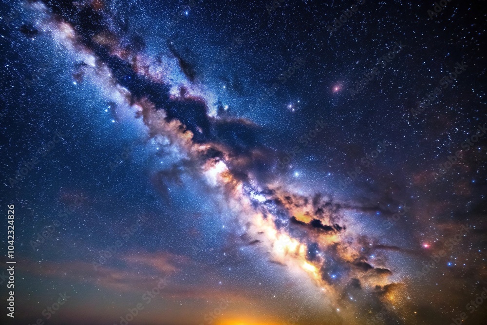 Fototapeta premium Deep sky astrophotography of the milky way