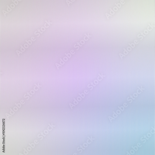 Iridescent ribbed glass texture background. Vector illustration.