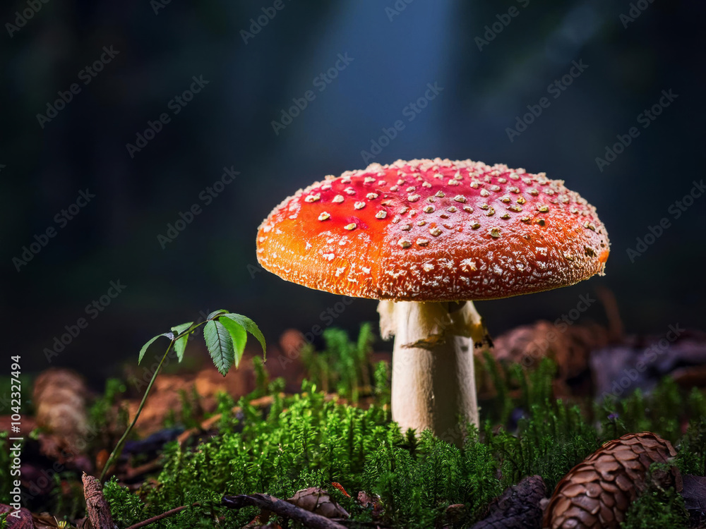 mushroom in the forest mushroom in the forest