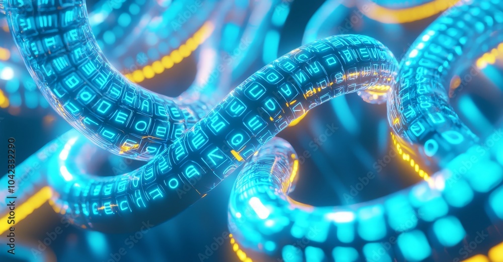 Obraz premium Dynamic pattern with power rays and light. Data transferring. Information concept. Technology background. 3D rendering.