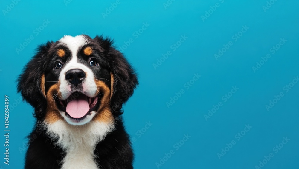 Bernese Mountain Dog Puppy with Big Smile Bernese Mountain Dog Puppy with Big Smile