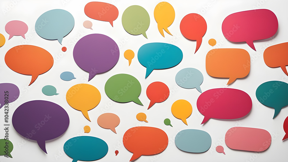 Hand drawn speech buble. Speech bubbles talk bubbles. AI generated image, ai. Hand drawn speech buble. Speech bubbles talk bubbles. AI generated image, ai.