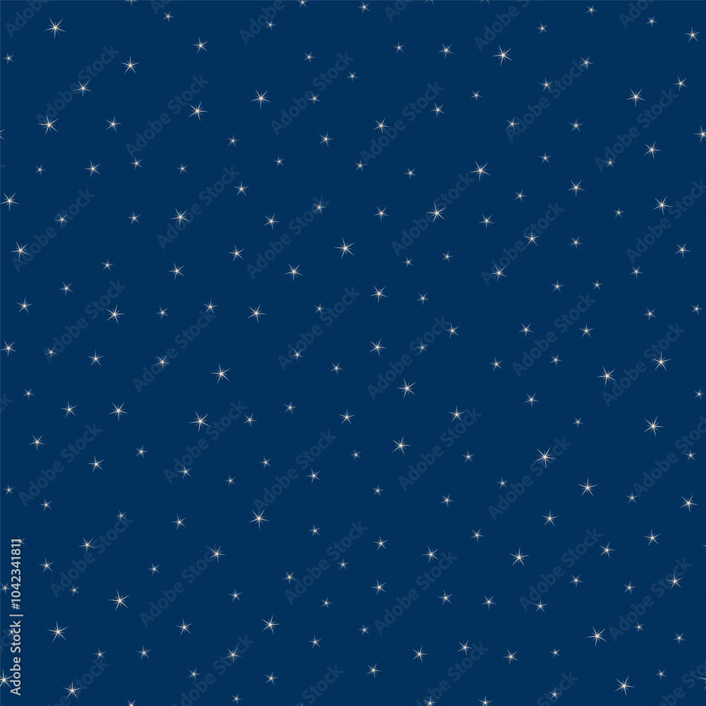 Fototapeta premium Vector stars texture. Blue starry background