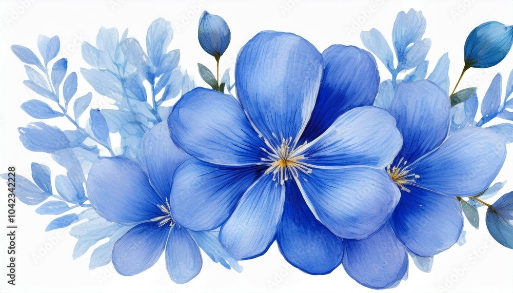 blue flowers blue flowers