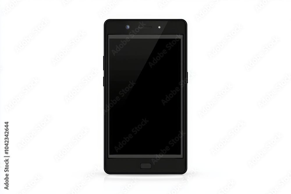 Screen of smartphone isolated on white Screen of smartphone isolated on white