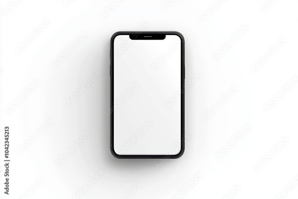 Blank smartphone screen isolated on white. Blank smartphone screen isolated on white.