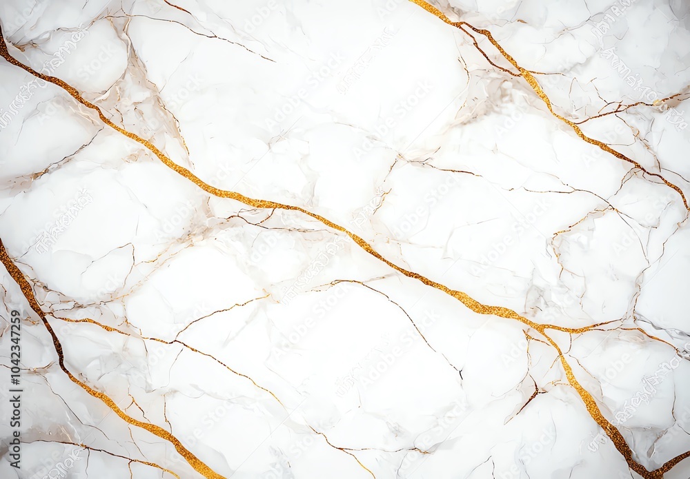 Elegant white marble texture with gold veining, perfect for luxurious backgrounds and design projects. Elegant white marble texture with gold veining, perfect for luxurious backgrounds and design projects.