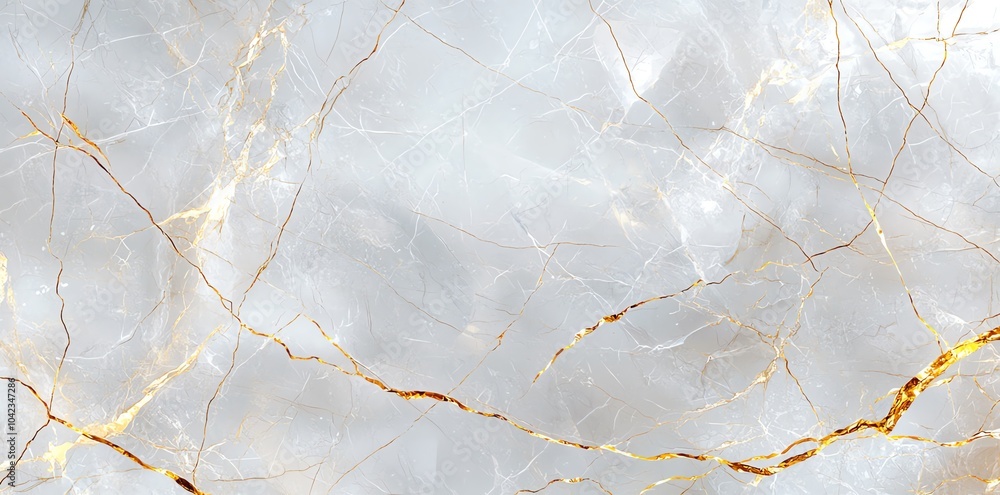 Elegant white marble texture with golden veins, ideal for backgrounds, interior design, and artistic projects. Seamless, luxurious, and modern.