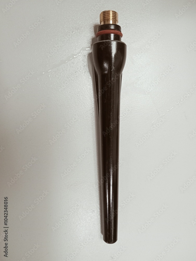 spare pen of torch for tig welding on white background