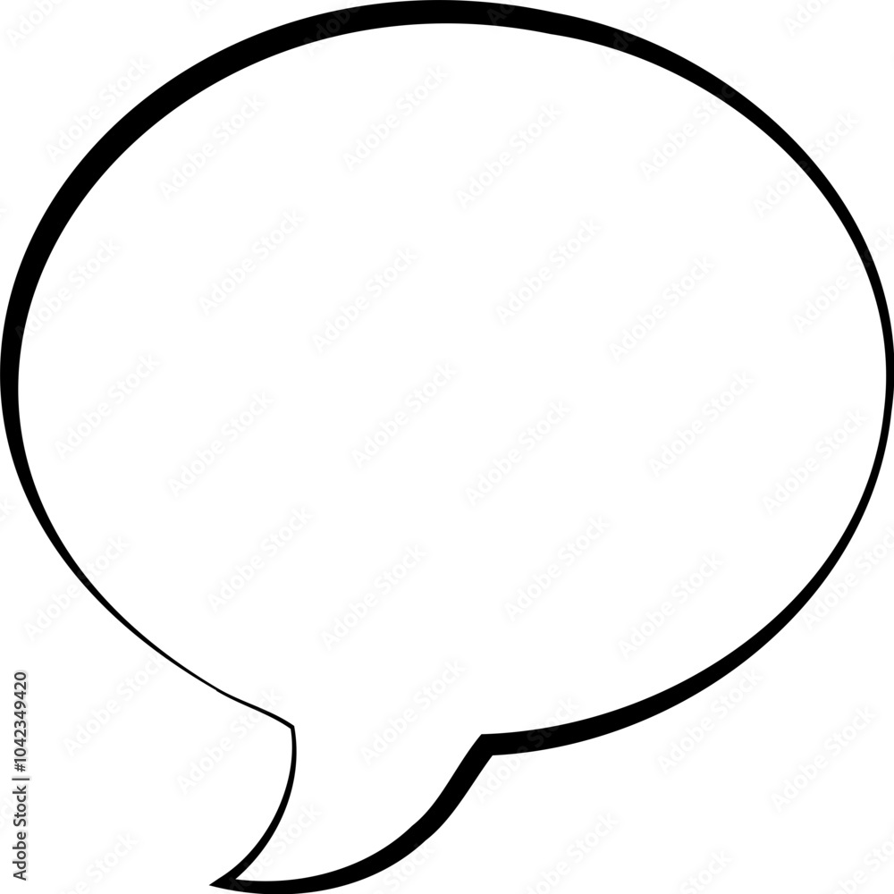 Monochrome Comic Speech Bubble Design Monochrome Comic Speech Bubble Design