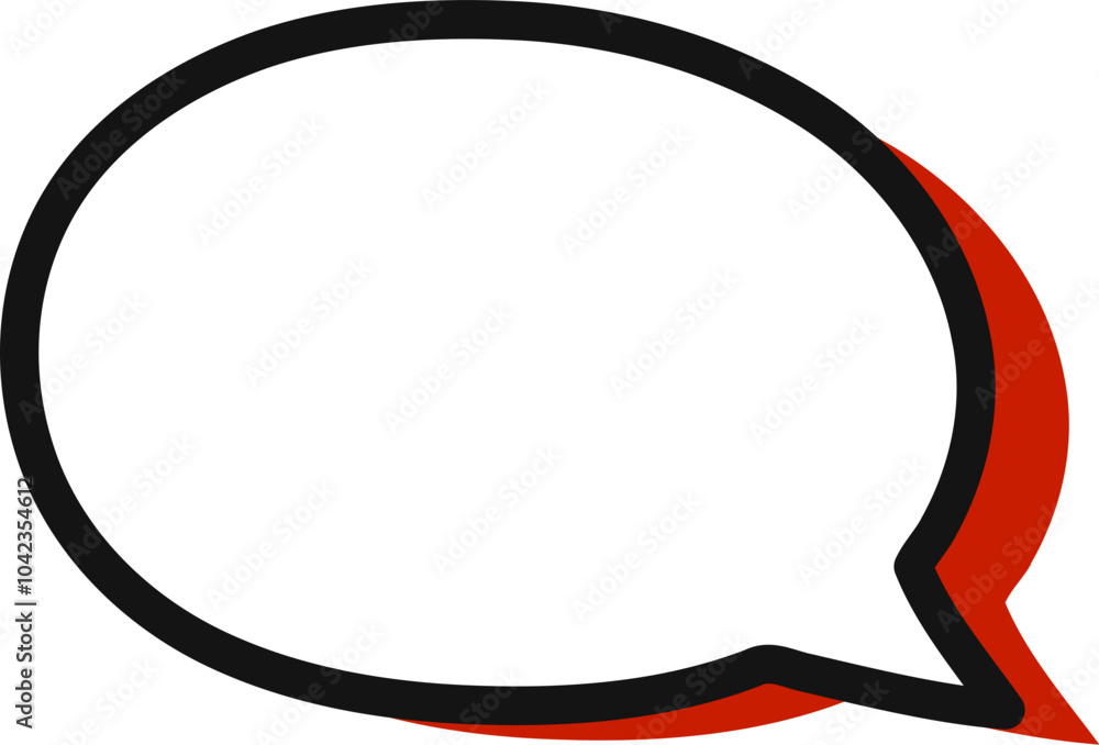 Red Speech Bubble Vector Graphic Red Speech Bubble Vector Graphic