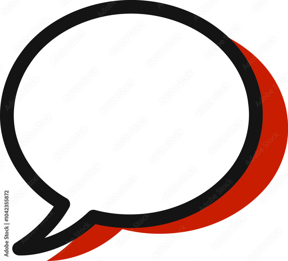 Red Speech Bubble Vector Graphic Red Speech Bubble Vector Graphic