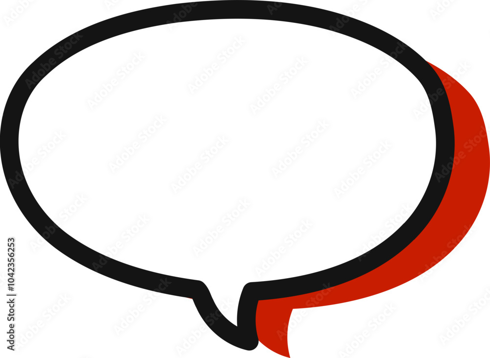 Red Speech Bubble Vector Graphic Red Speech Bubble Vector Graphic