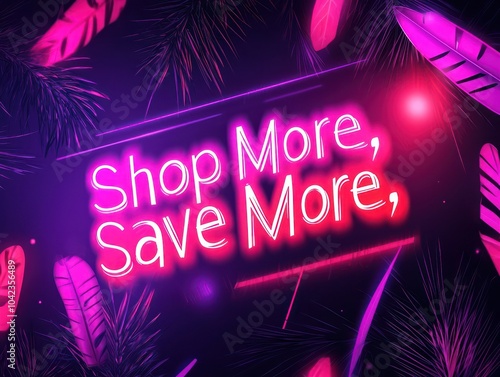 Dynamic Black Friday social media graphic with neon 