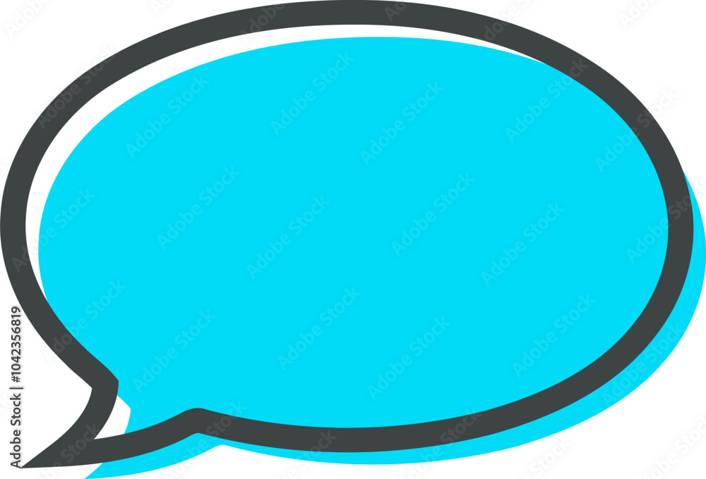 Blue Speech Bubble Graphic Design Blue Speech Bubble Graphic Design