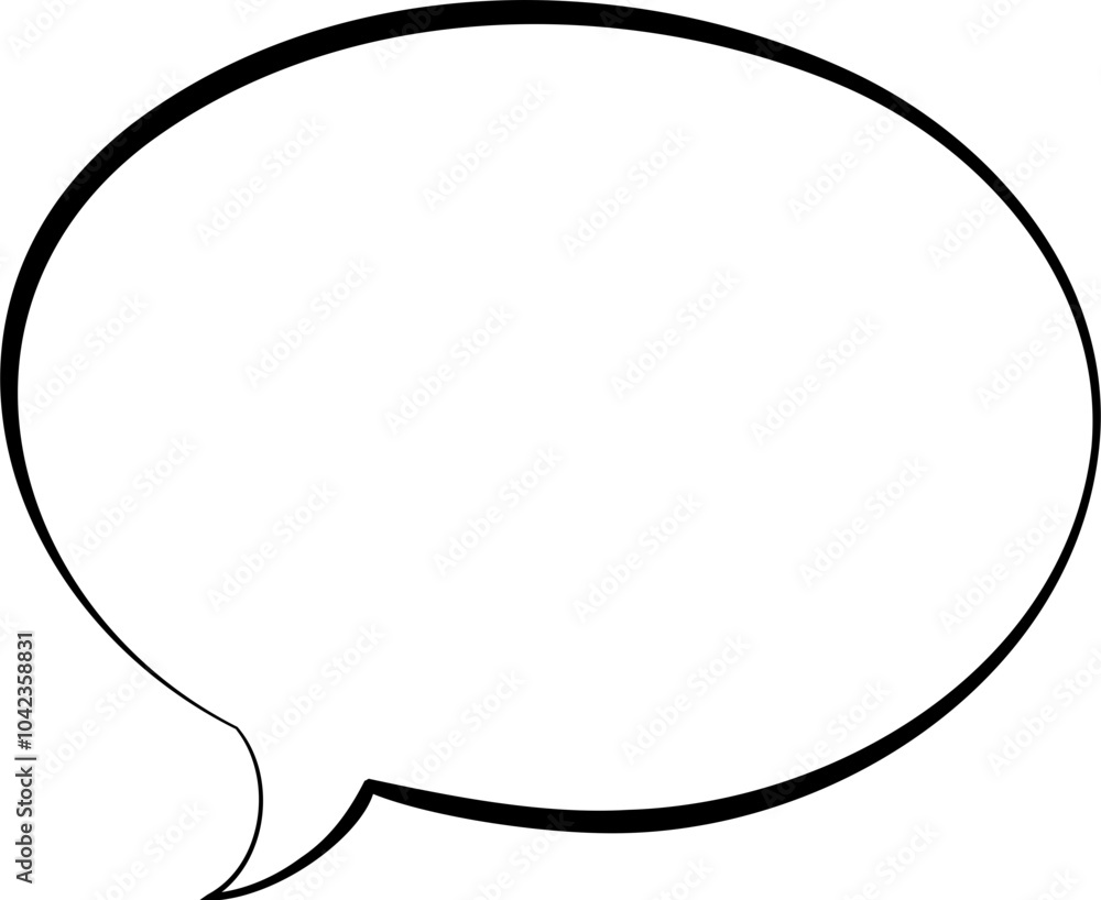 Monochrome Comic Speech Bubble Design Monochrome Comic Speech Bubble Design