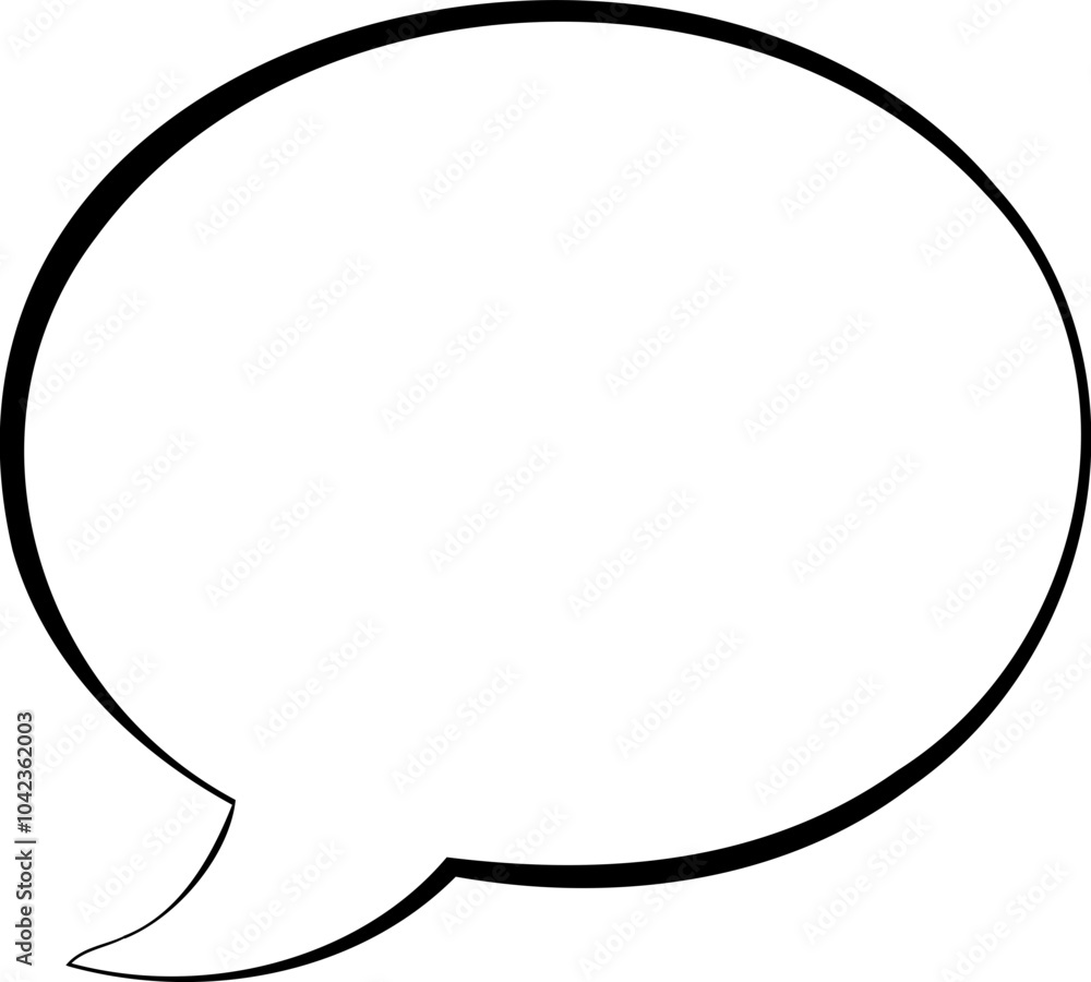 Monochrome Comic Speech Bubble Design Monochrome Comic Speech Bubble Design