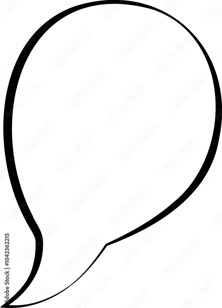 Black and White Speech Bubble Vector Black and White Speech Bubble Vector
