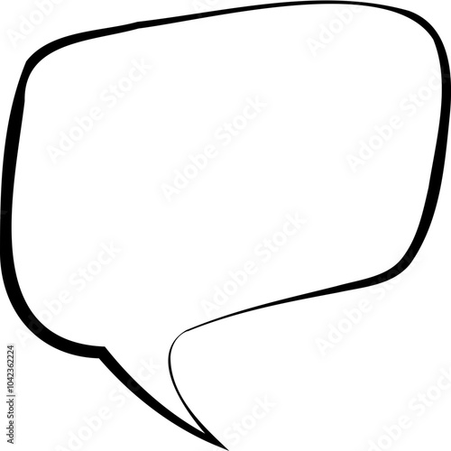 Retro Monochrome Speech Bubble Art