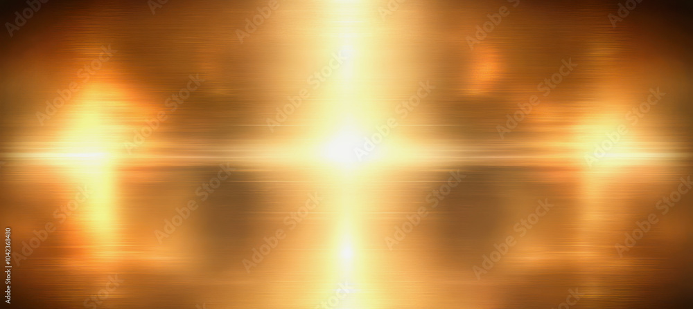 Naklejka premium A radiant gold background with soft glowing light and vibrant movement, creating an abstract and dynamic visual effect