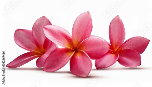 frangipani flower isolated on white