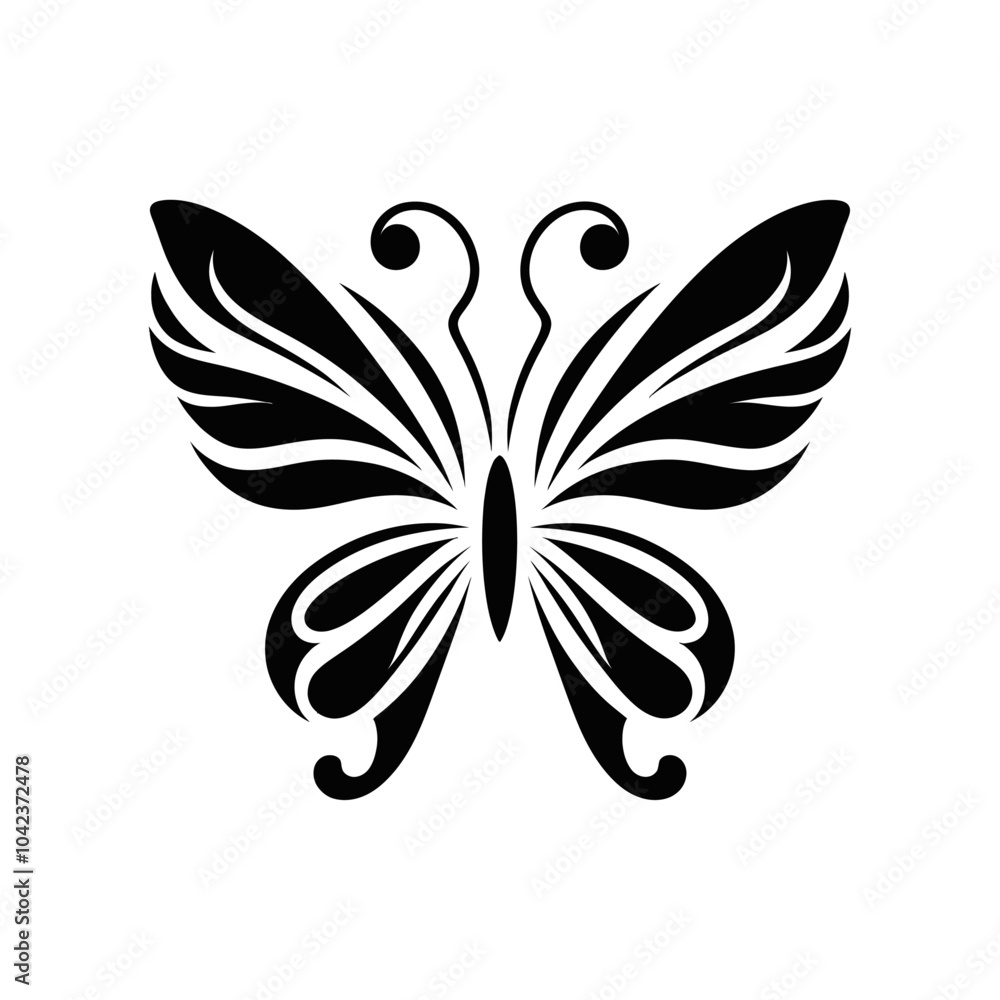 Fototapeta premium butterfly logo design