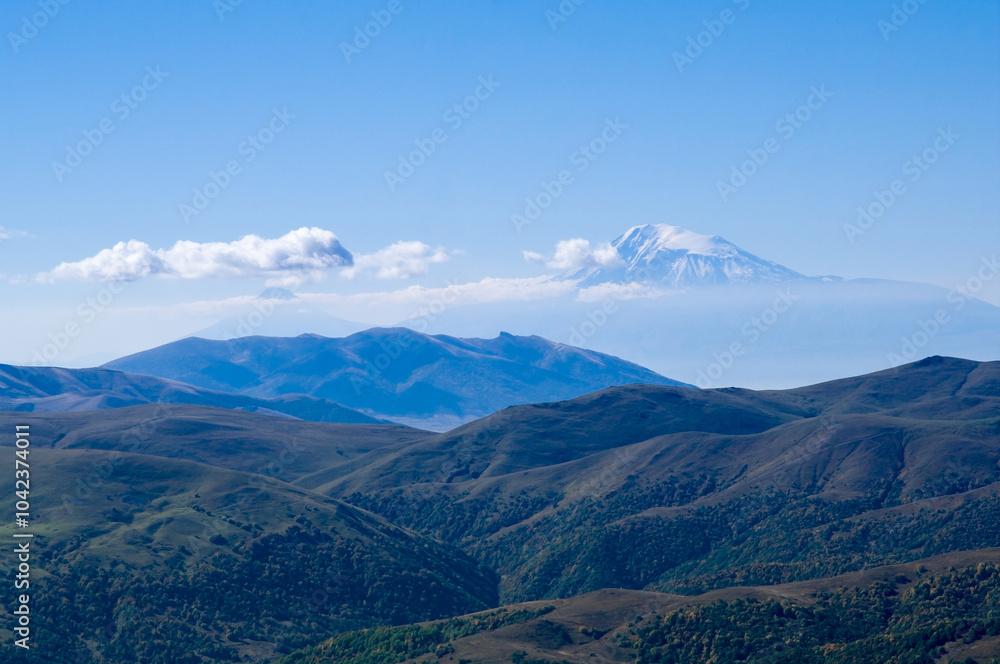 View of Mount Ararat from Mount Maymekh , Maymekh is the second highest peak of the Pambak ridge after Tezh Ler View of Mount Ararat from Mount Maymekh , Maymekh is the second highest peak of the Pambak ridge after Tezh Ler