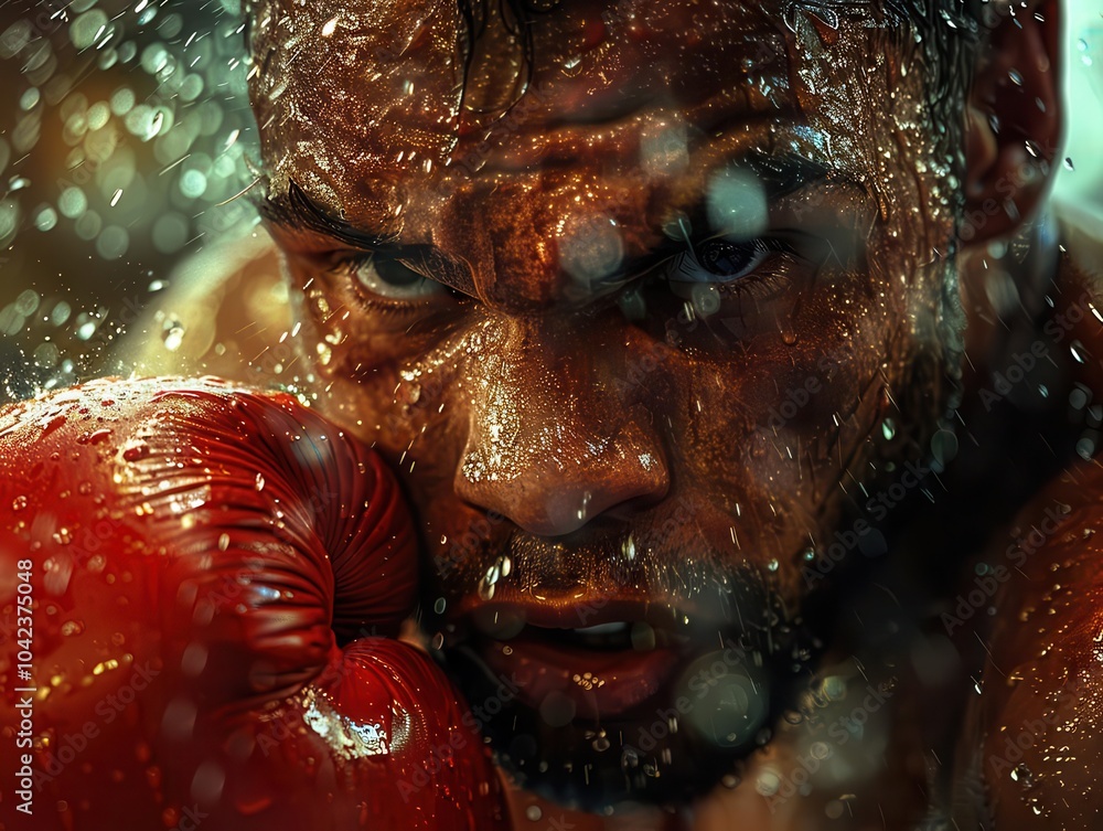 Boxing training session, dynamic action, vibrant colors, gym setting, energetic Boxing training session, dynamic action, vibrant colors, gym setting, energetic