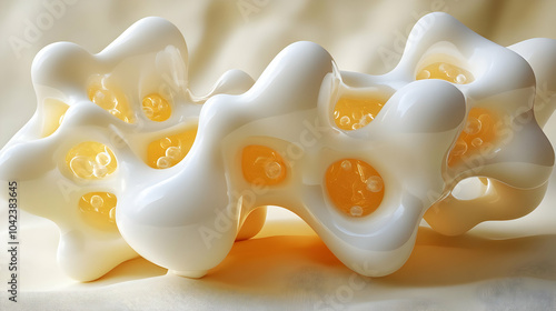 Abstract sculpture resembli...