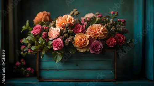 A vibrant arrangement of ro...