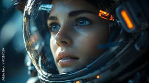 Close-up of a person in a f...