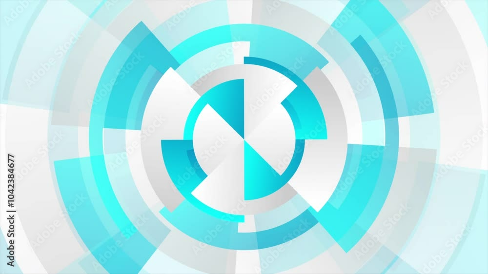 Blue and white technology circular abstract background. Seamless looping geometric motion design. Video animation Ultra HD 4K 3840x2160 Blue and white technology circular abstract background. Seamless looping geometric motion design. Video animation Ultra HD 4K 3840x2160