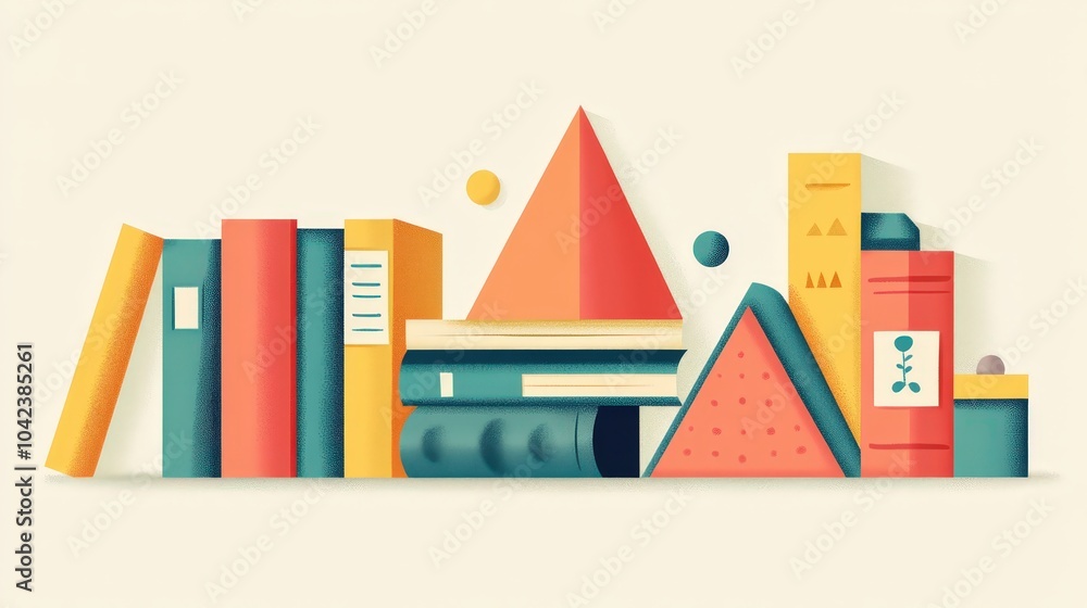 Obraz premium Simple Trapezoid and Trapezium Illustration for Learning