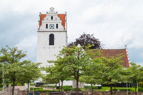 Church of town of Ringe on Fyn in Denmark photo