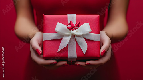 A person holding a beautifu...