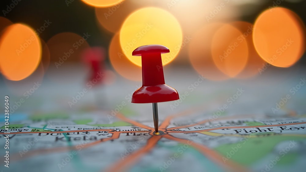 Map location marked with a pin, emphasizing navigation, adventure, discovery, communication, logistics, geography, transport, and travel themes. Map location marked with a pin, emphasizing navigation, adventure, discovery, communication, logistics, geography, transport, and travel themes.