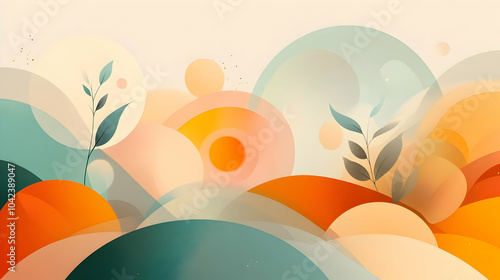 Abstract design with soft s...