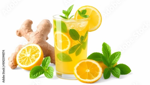 Refreshing Ginger Lemon Drink