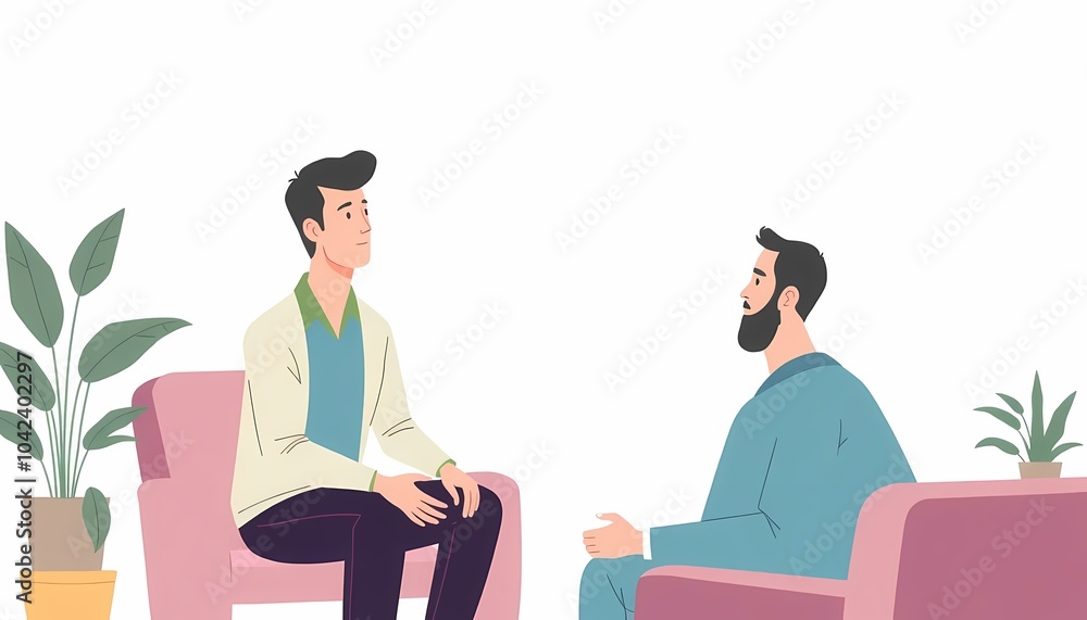 Fototapeta premium Therapy Session with Mentor or Psychologist