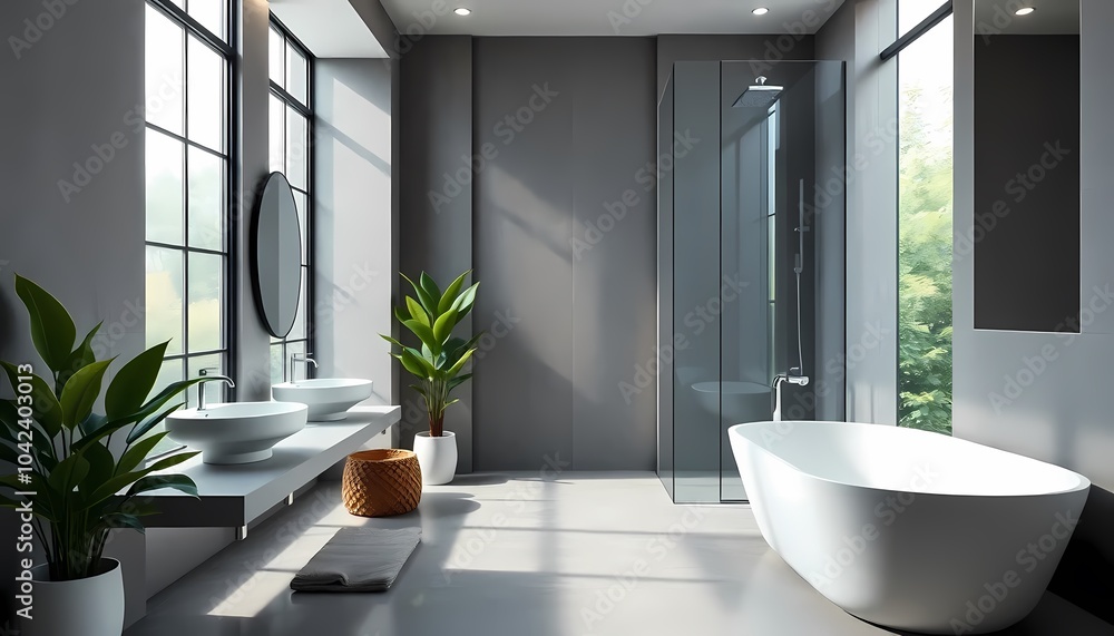 Fototapeta premium Modern Bathroom Interior Design