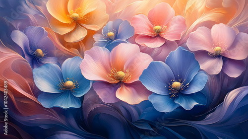 A vibrant arrangement of co...
