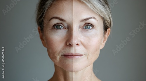 Personal facelift story featuring a dramatic improvement in skin elasticity, with before shots of loose skin and after photos showing smooth, lifted results