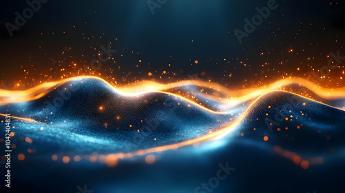 Abstract waves of light and...