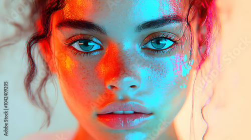 Close-up portrait of a pers...