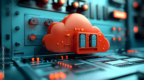 Cloud storage concept with ...