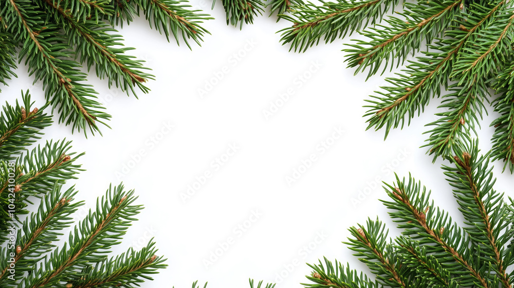 Background with fir tree branches. Background with fir tree branches.
