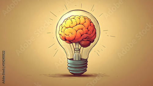 A light bulb containing a b...