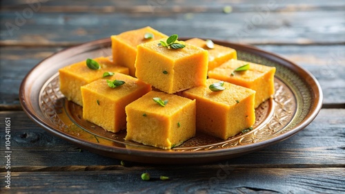 Delicious plate of Mysore Pak with a local twist