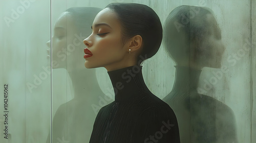 A profile of a woman in a s...