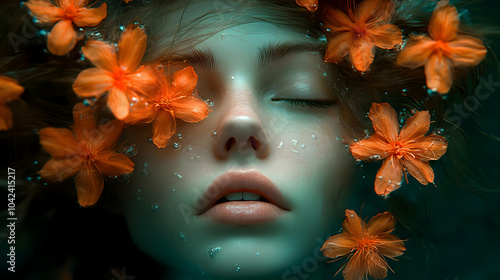 A serene portrait of a pers...